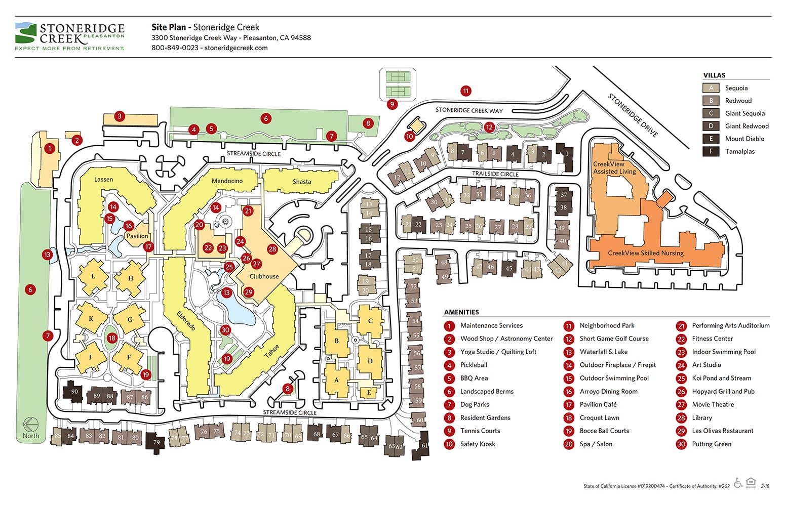 Stoneridge Creek map