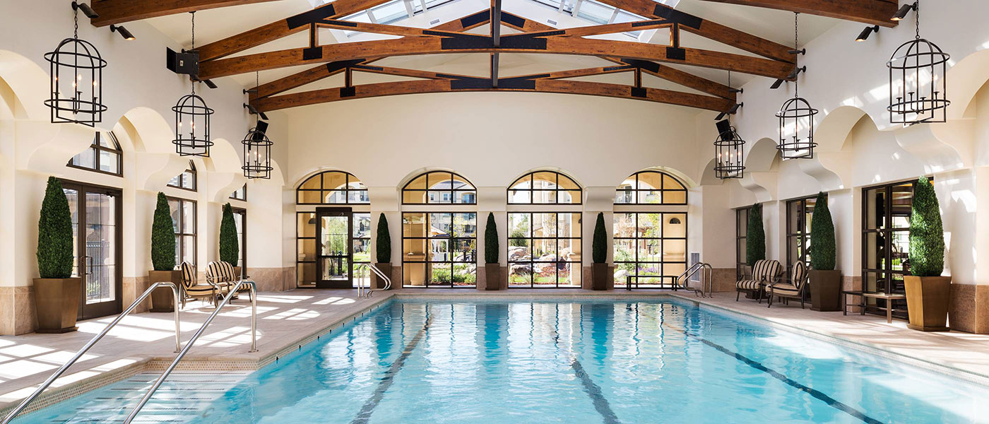 the indoor pool at Stoneridge Creek