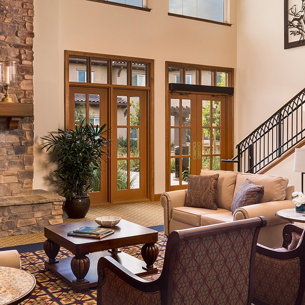 The lobby of the health center at Stoneridge Creek