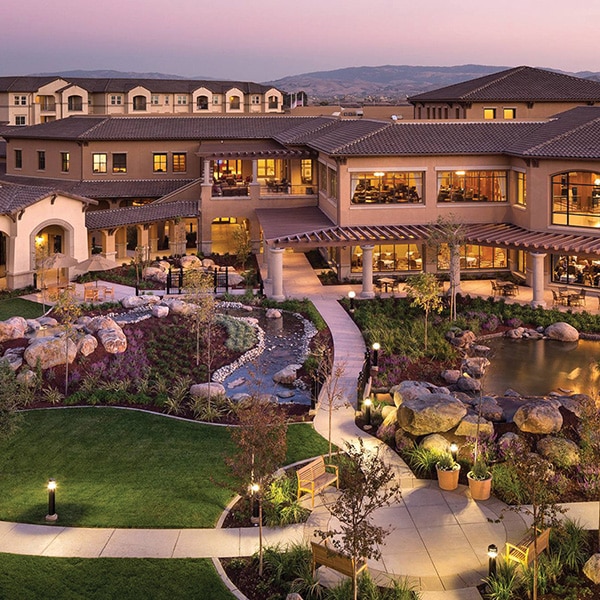 An arial view of the grounds at Stoneridge Creek