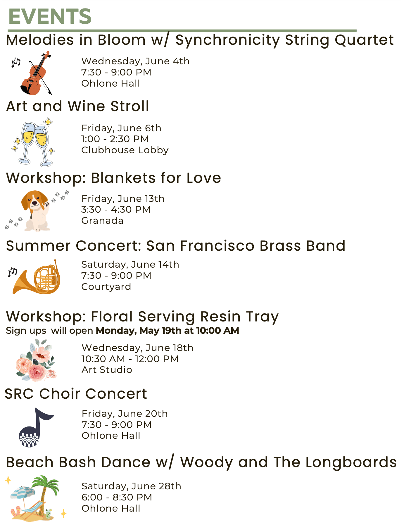 June Newsletter Events